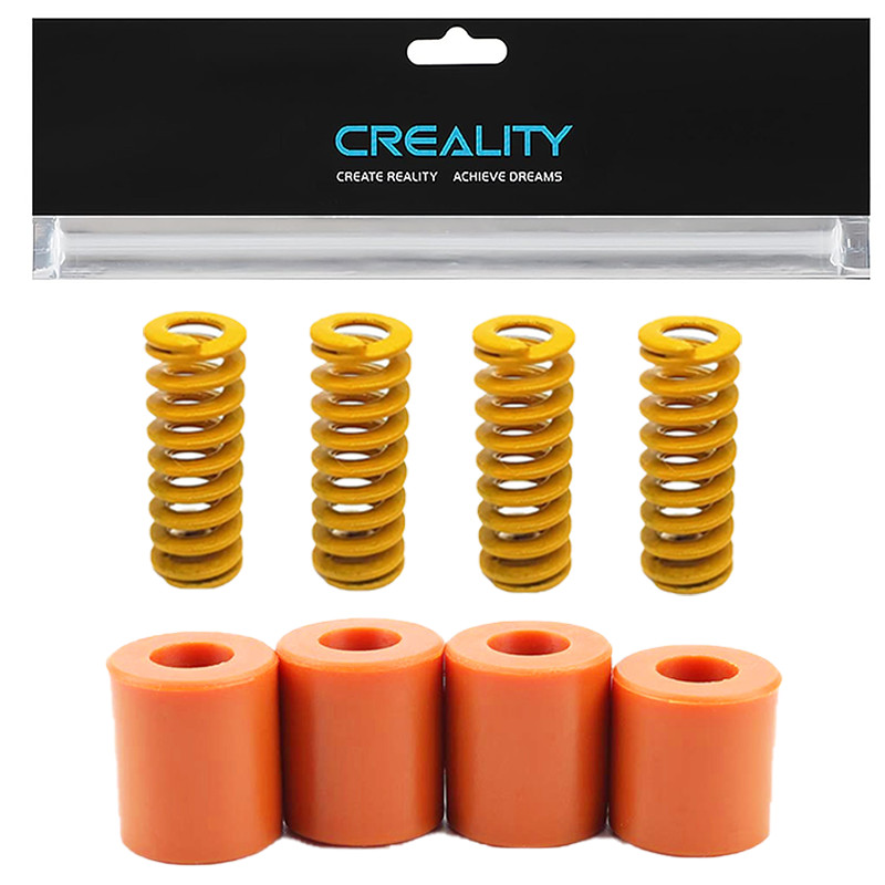 Creality 4pcs Ender3 Heating Bed Leveling Spring and 4pcs Leveling Silica Column