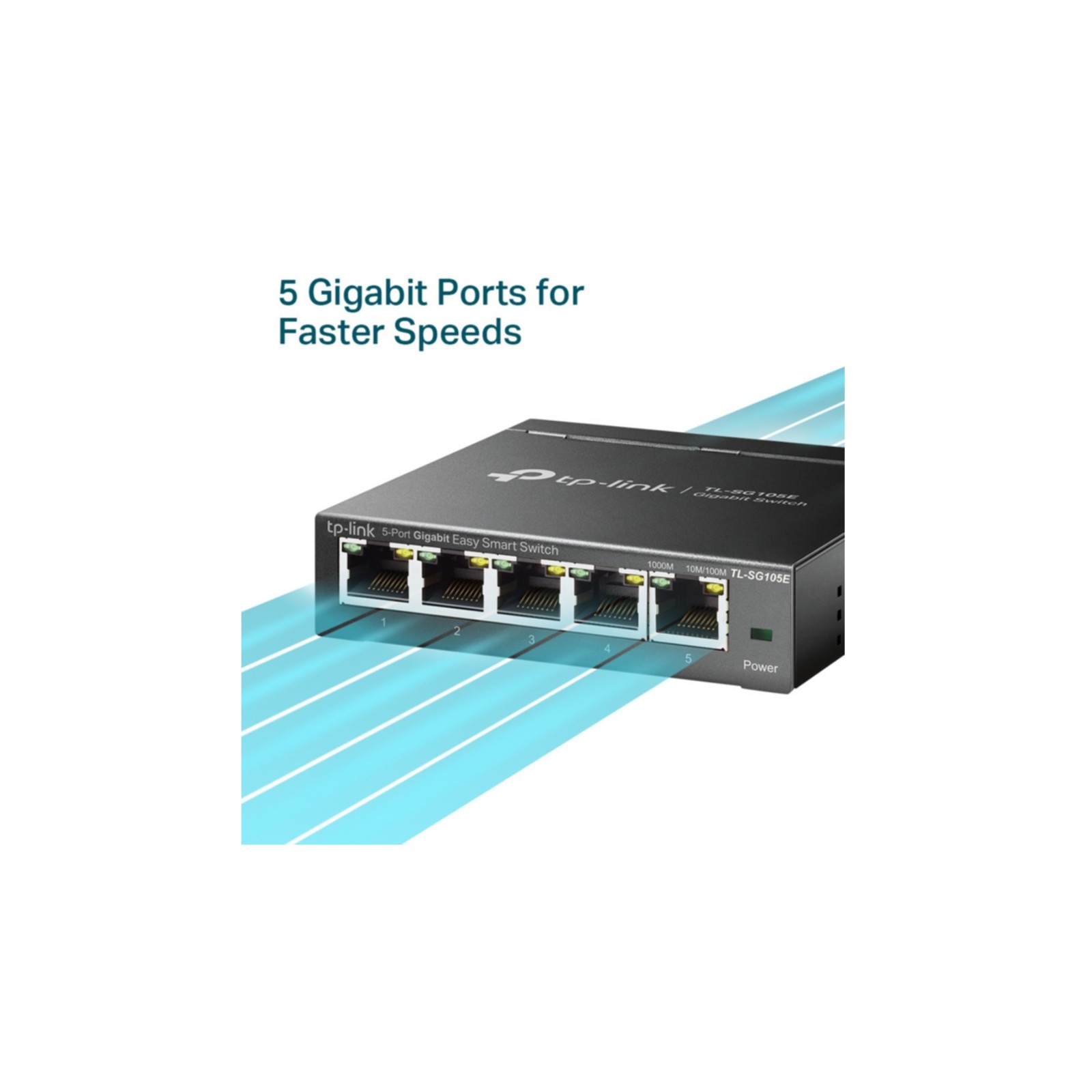 TP-Link TL-SG105E 5-Port Gigabit Easy Smart Switch Managed Network Switch VLAN