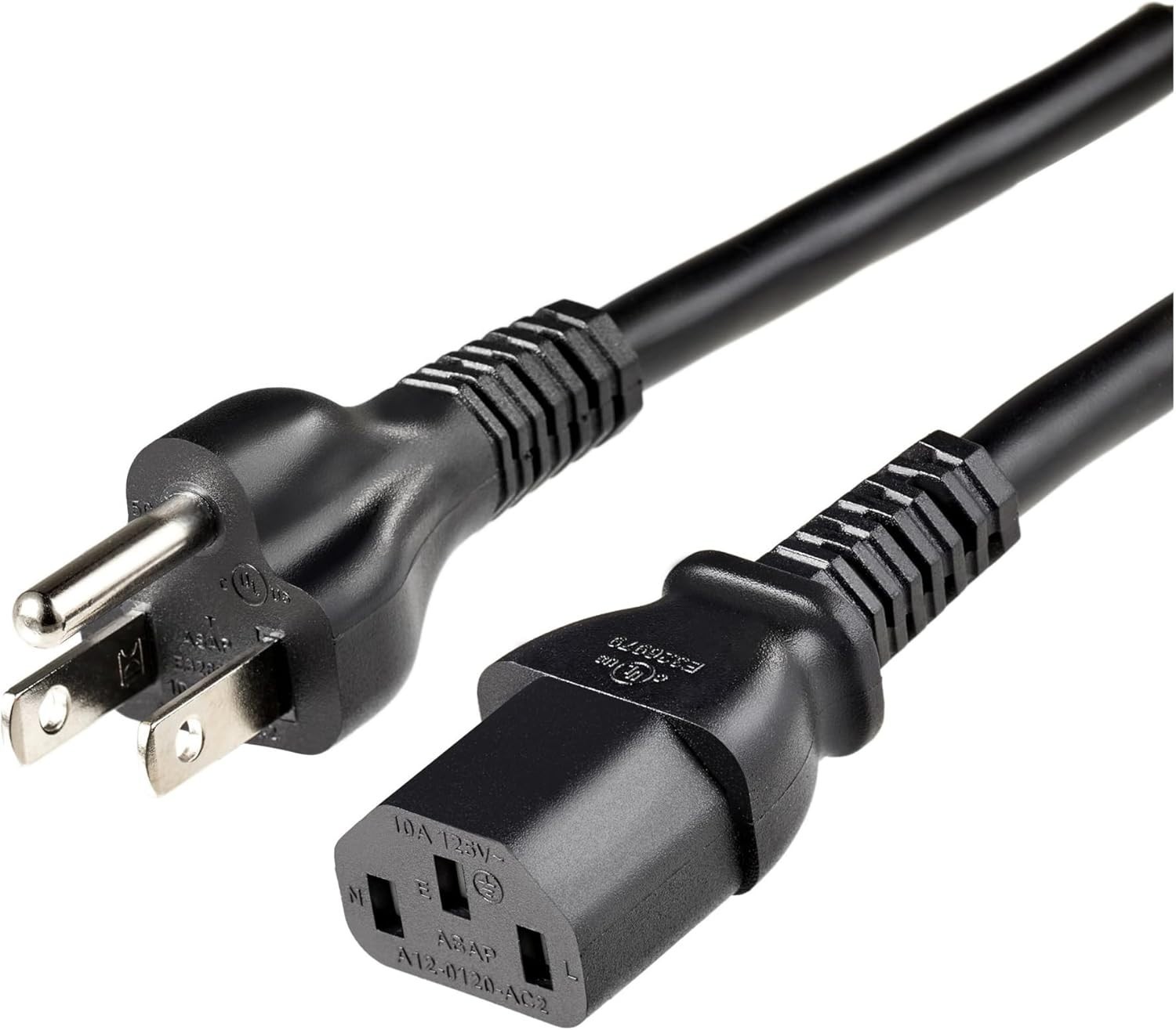 Lot of 10 6FT 18AWG Heavy Duty Server Power Cord NEMA 5-15P to IEC320-C13