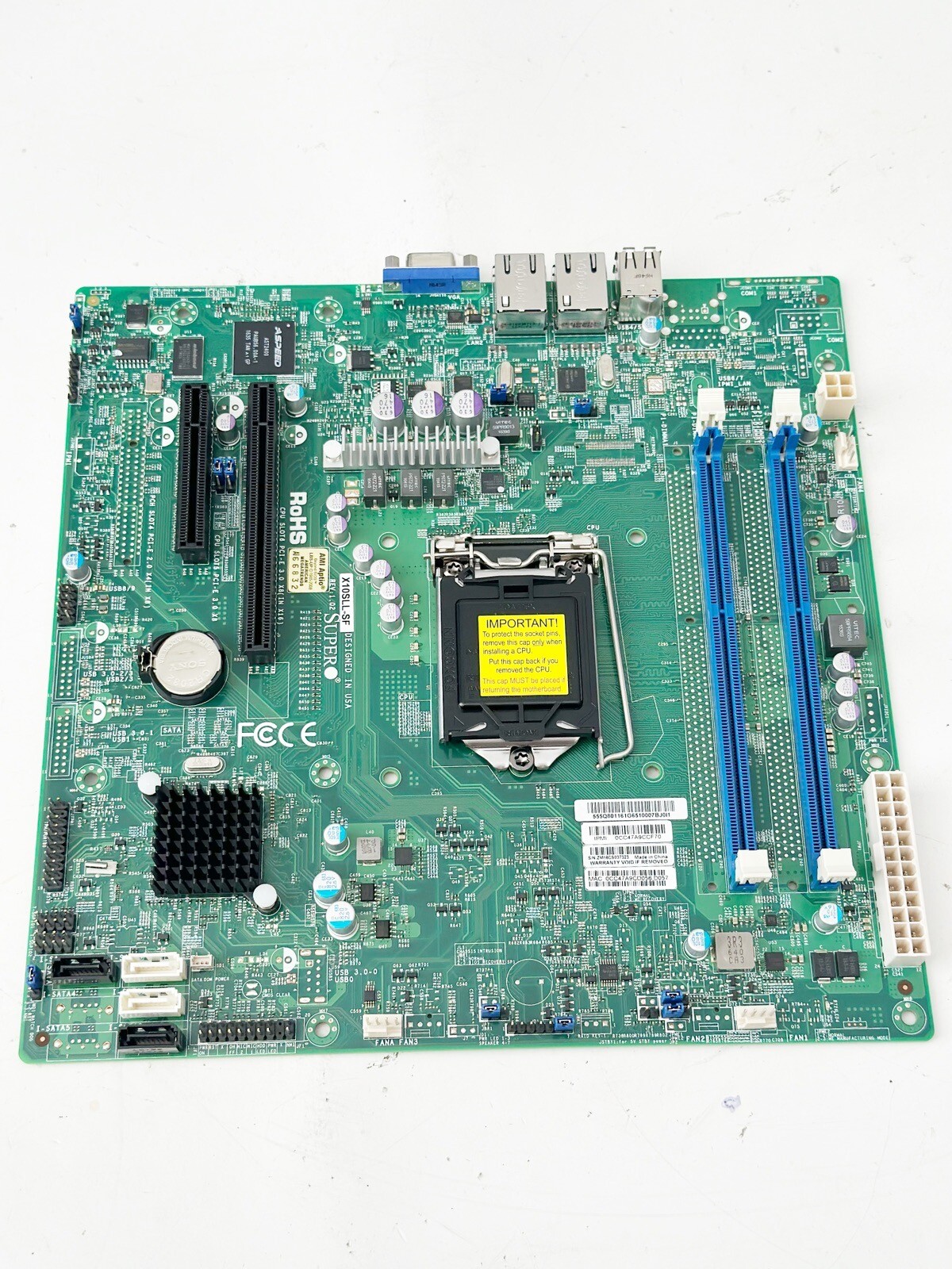 Supermicro X10SLL-SF Intel C222 LGA-1150 Motherboard - NO I/O SHIElD