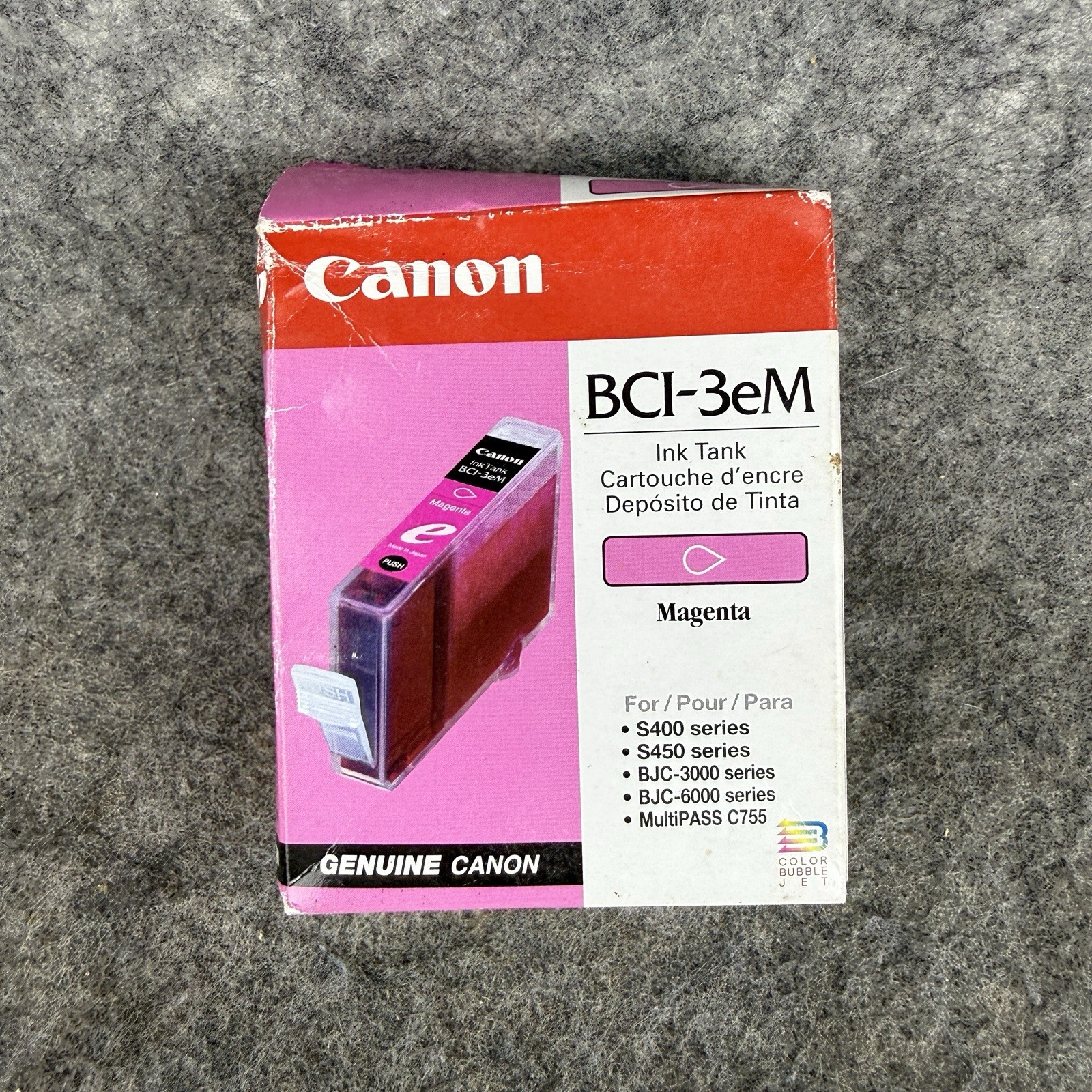 Canon BCI-3e BCI-3eM Magenta Ink GENUINE NEW SEALED BOX