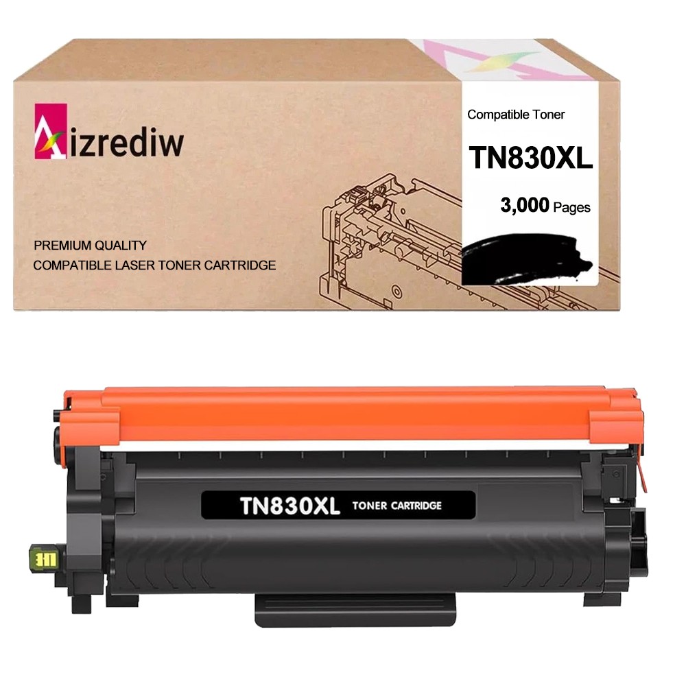1-4PK TN830 XL Toner Compatible for Brother DCP-L2640DW HL-L2460DW MFC-L2820DW