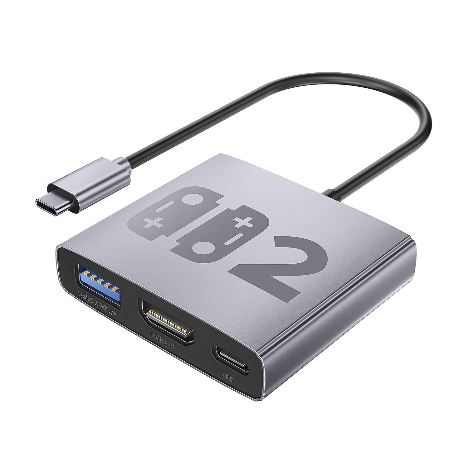 Aluminum Alloy 3-In-1 Switch 2 Dock, Portable Docking Station