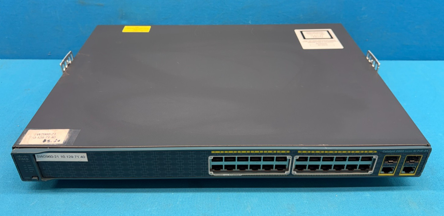 Cisco WS-C2960-24PC-S Catalyst 2960 24-Port PoE Switch