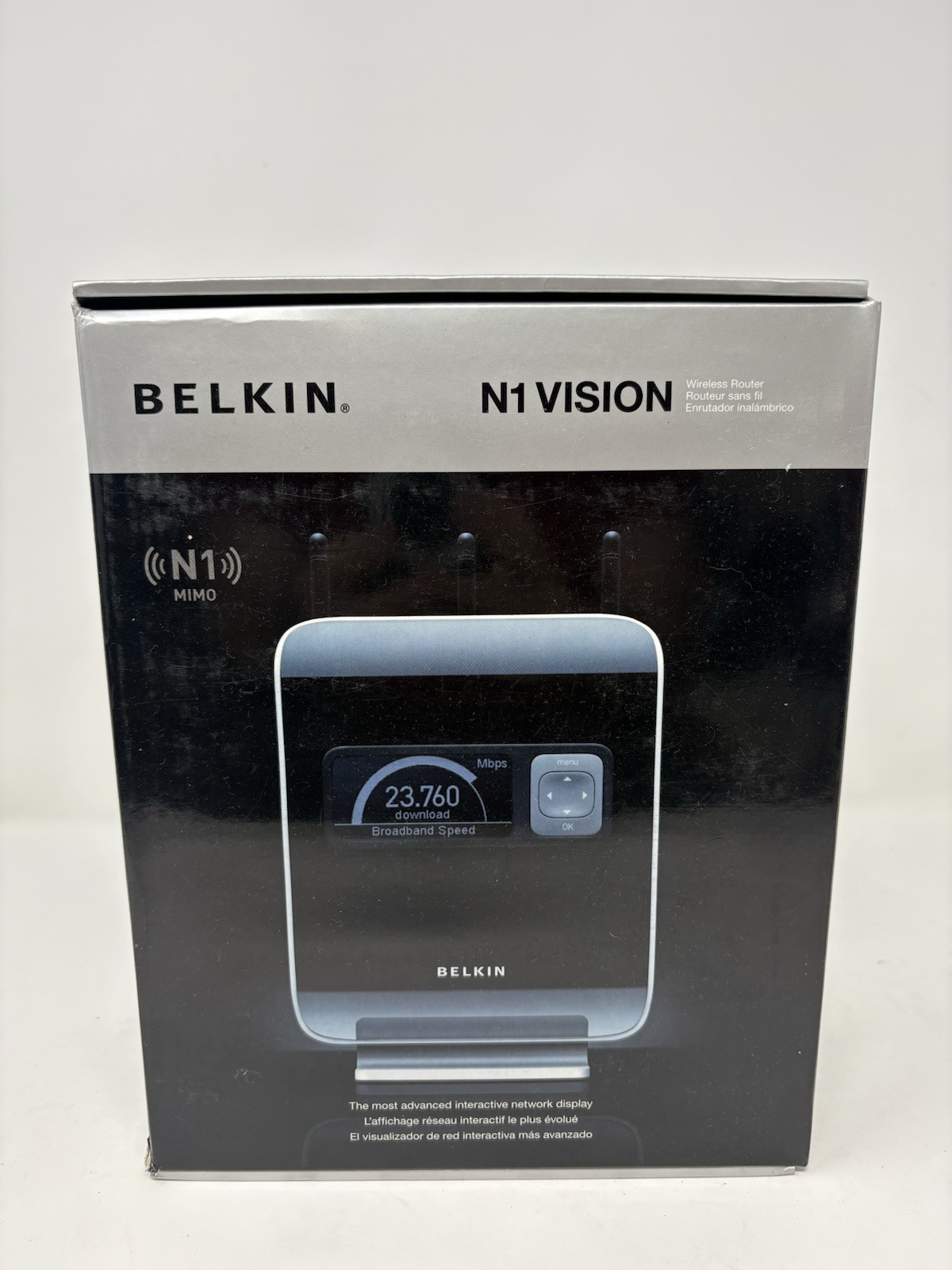 Belkin N1 Vision F5D8232-4 Wireless N Gigabit Router w/ LCD Display