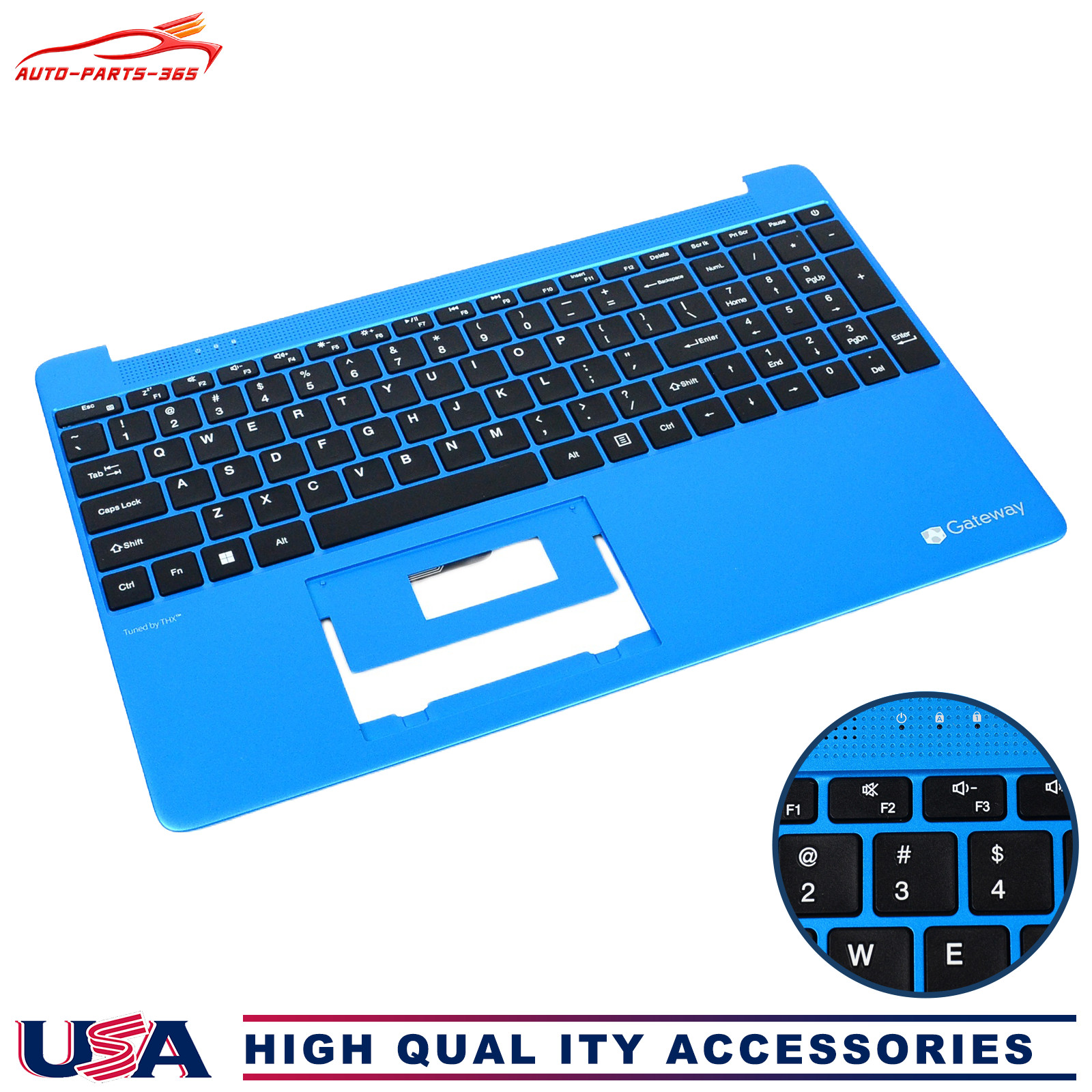 ue Palmrest Keyboard New for Gateway GWTN156-1 GWTN156-4 GWTN156-5 GWTN156-7