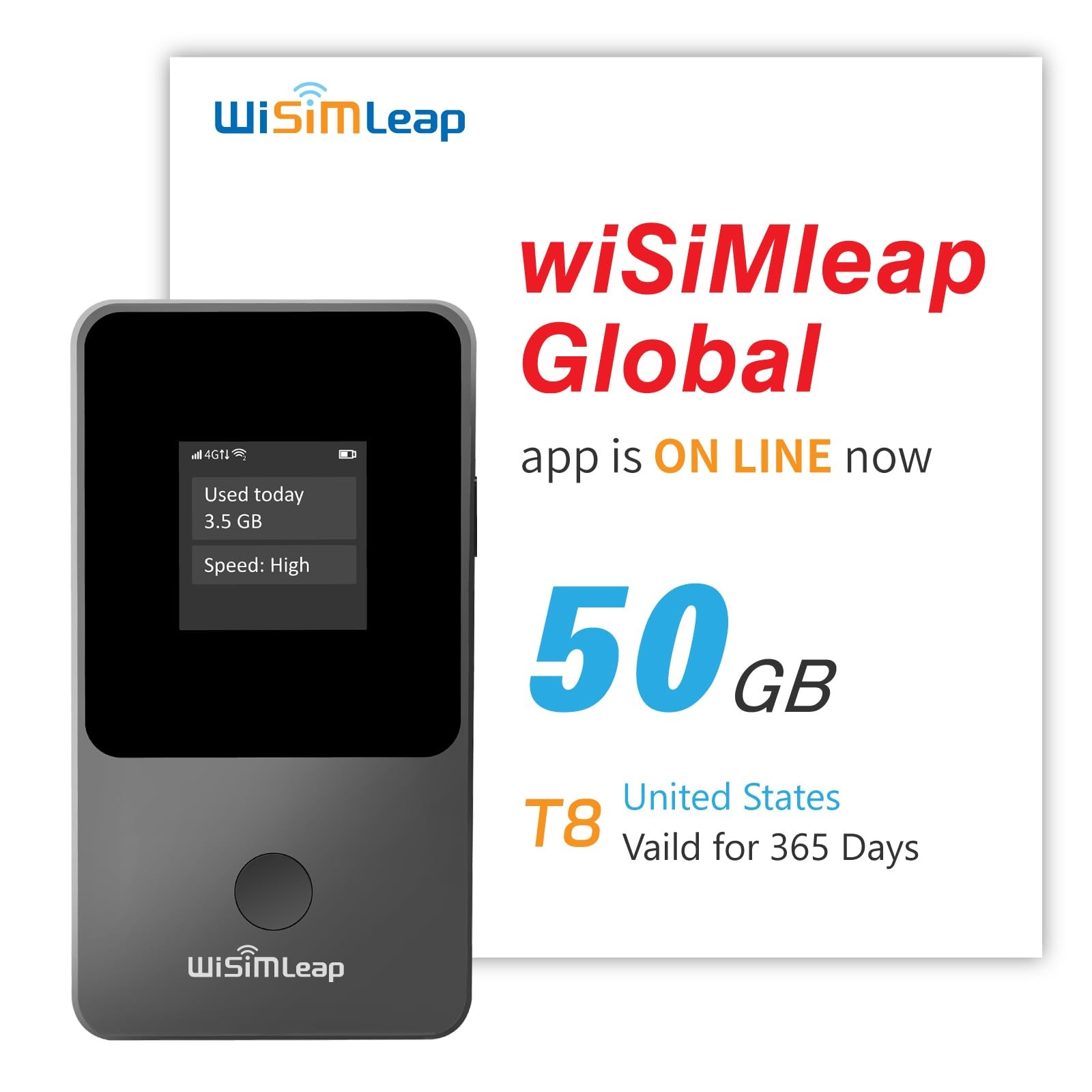 Global Travel Mobile Hotspot Device 4G Pocket Router No Roaming fee Built-in SIM