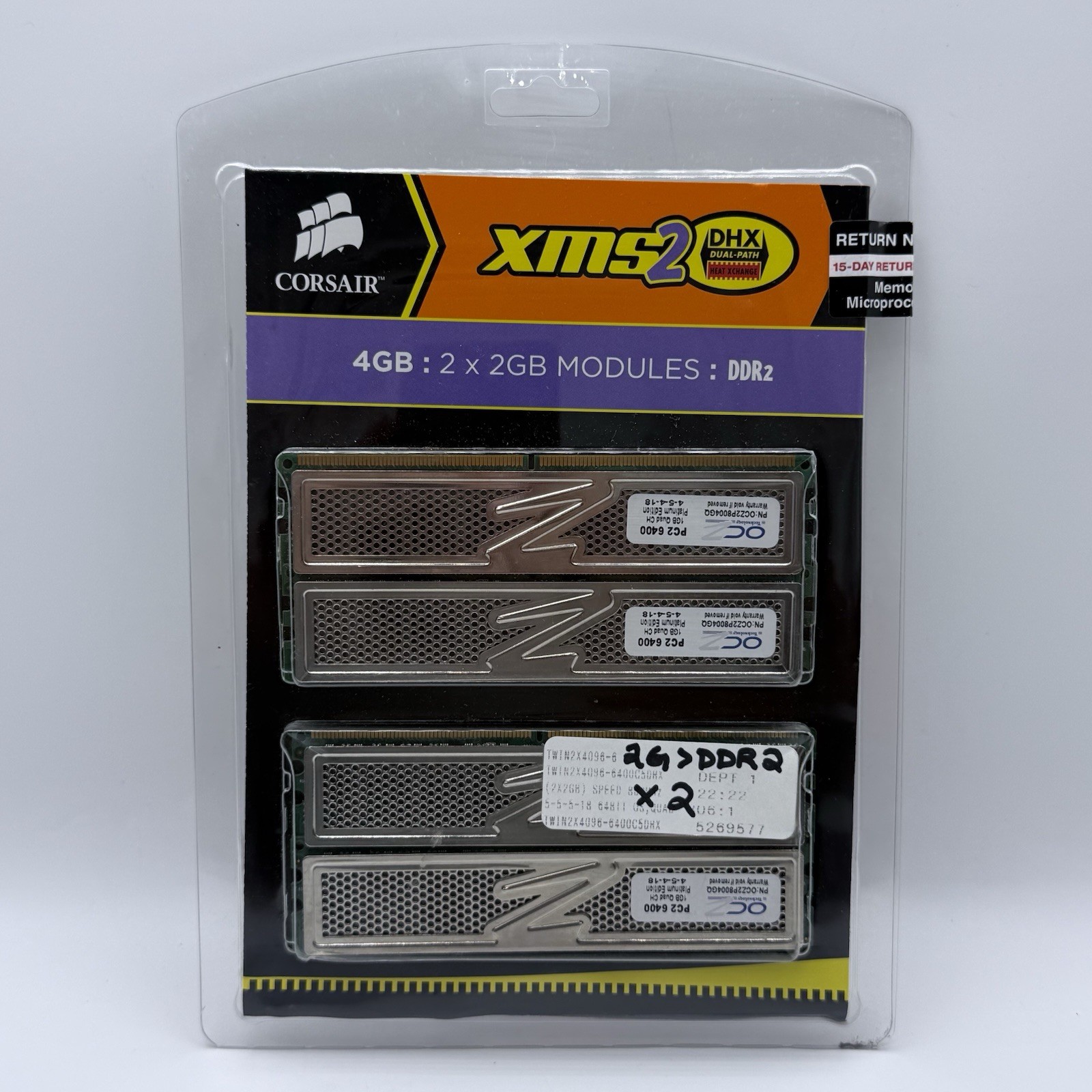 OCZ Platinum 4GB 4x1GB DDR2-800 PC2-6400 Quad Channel RAM OCZ2P8004GQ