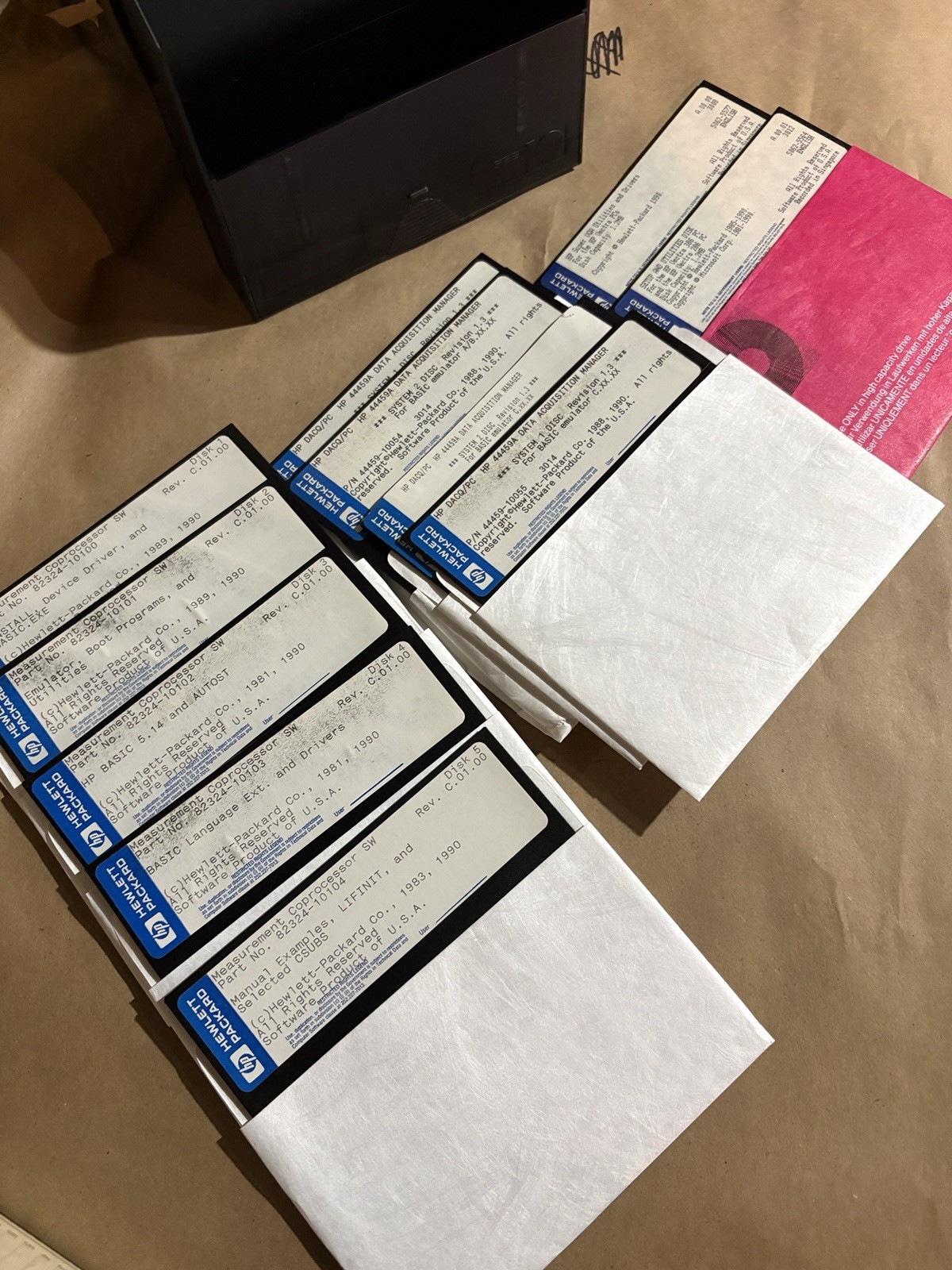 HP 82324 Measurement Coprocessor 44459A DACQ/PC Software 11 Floppy Disks