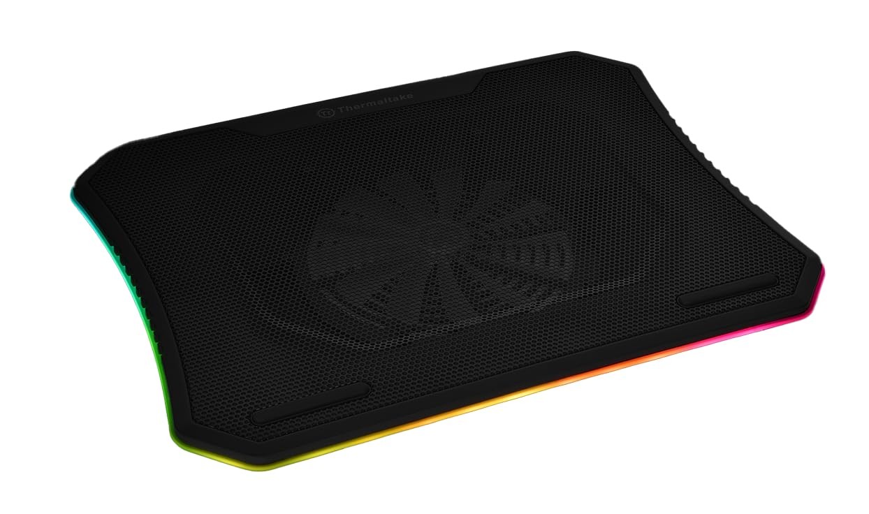 Massive 20 RGB Steel Mesh Panel Single 200mm Fan 10"‐19" Laptop Notebook Cool...