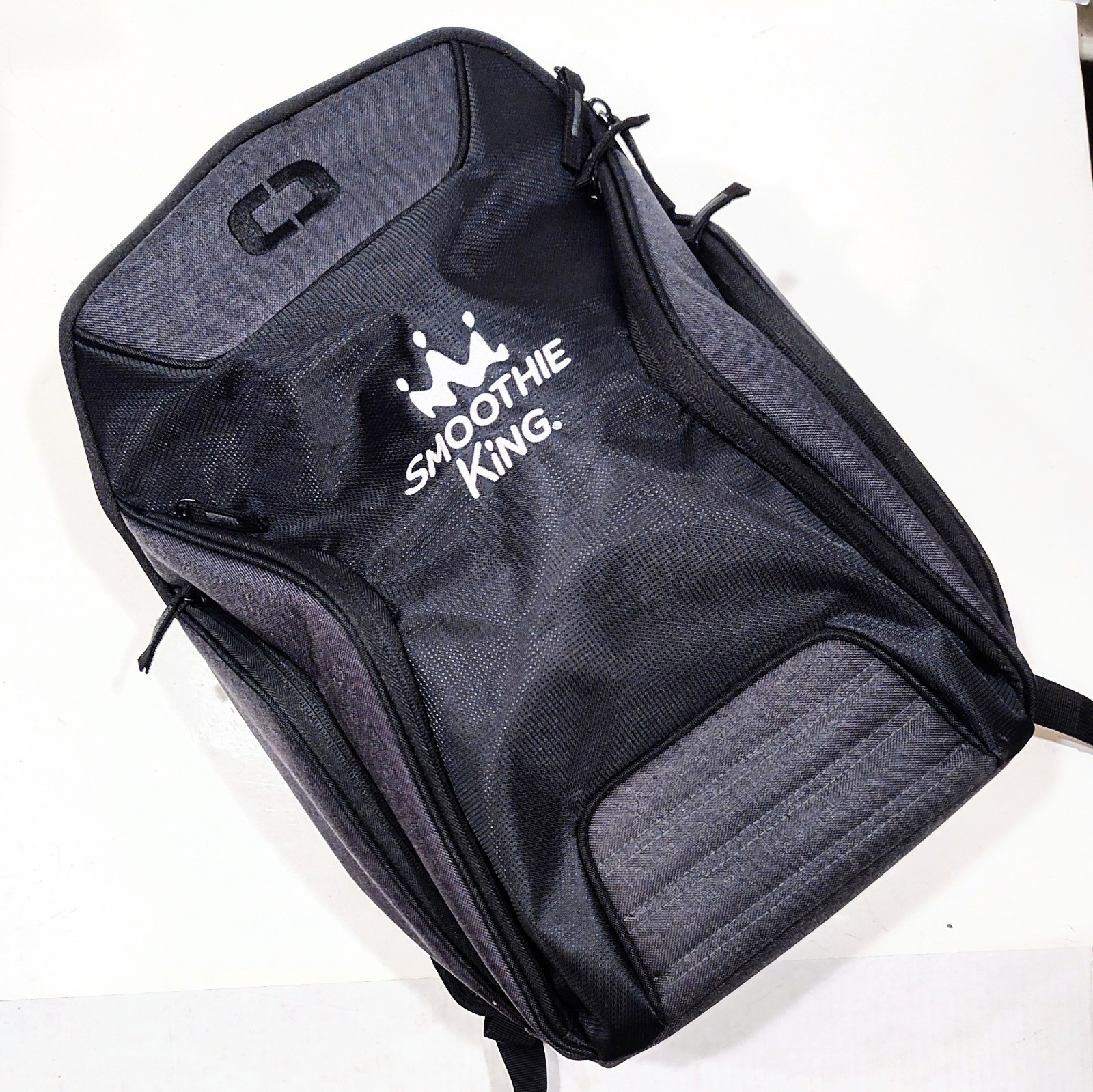 OGIO Hatch Laptop Backpack Black Gray Embroidered Smoothie King Logo NWOT 91001