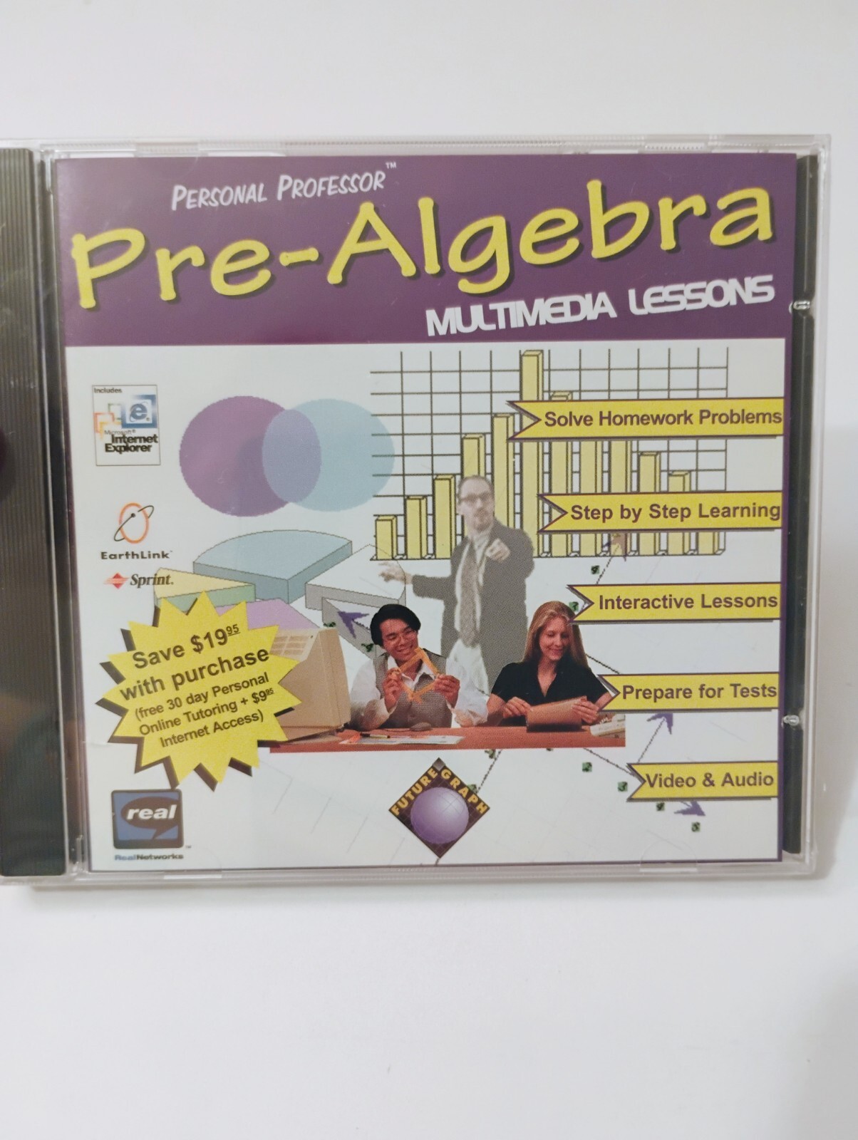 Personal Professor : Algebra Multimedia Lessons Sealed CD-ROM, 1997 Educational 