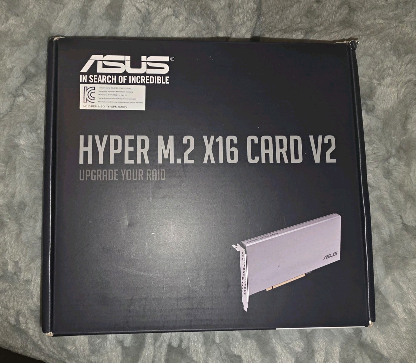 ASUS Hyper M.2 X16 Card V2 PCIe x16 4-Port M.2 NVMe Adapter Card