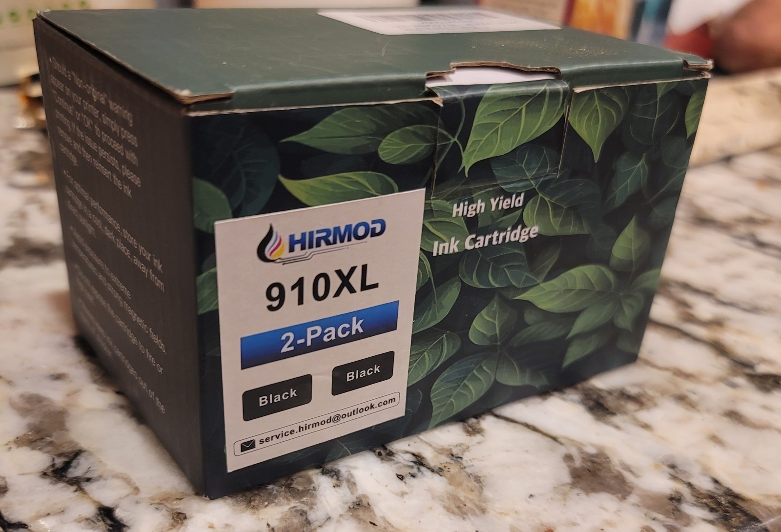 HIRMOD 910XL Compatible High Yield Ink Cartridge 2-Pack Black for HP