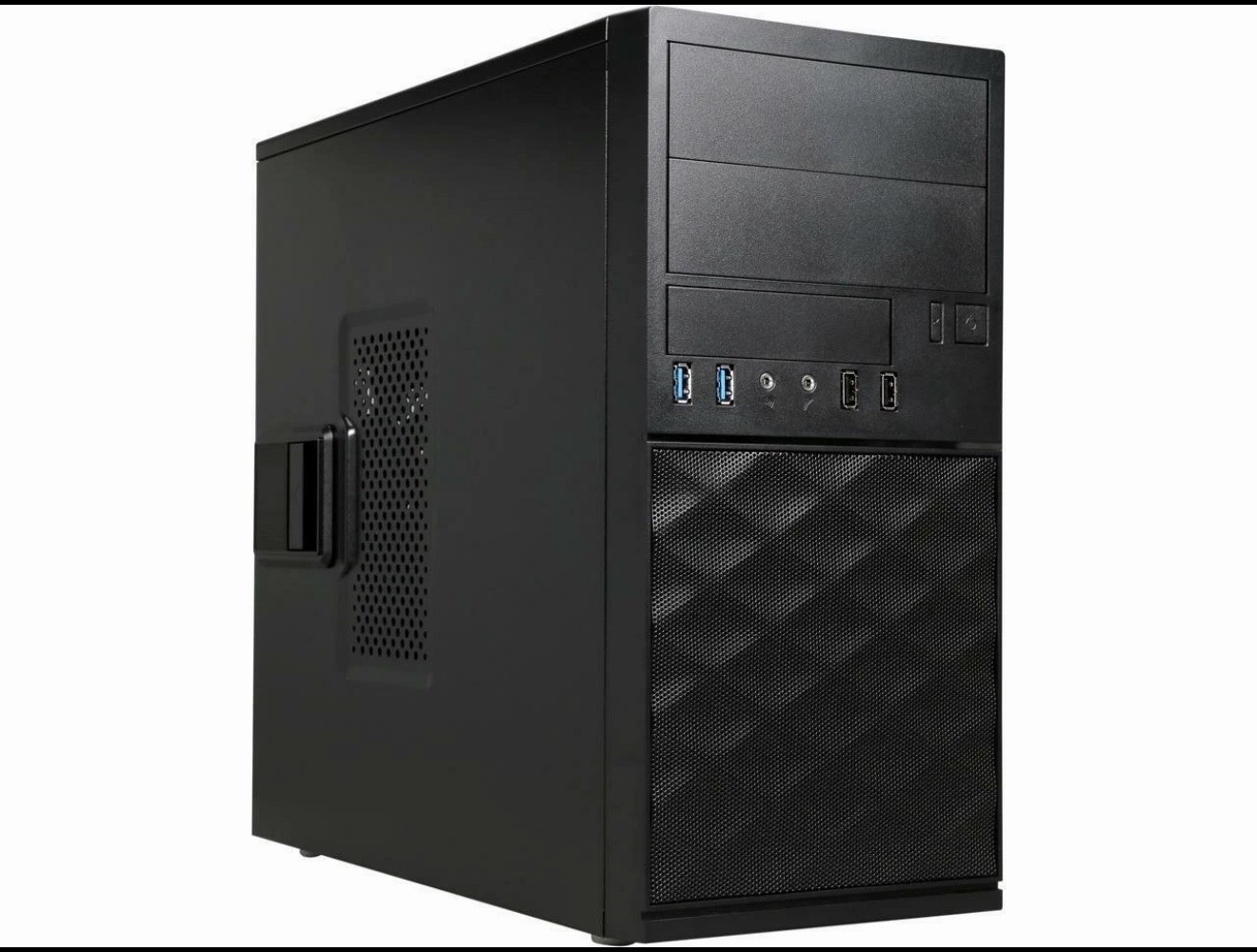 IN WIN Black Mini Tower Computer Case MicroATX Form Factor EFS052.CH450TB3 New
