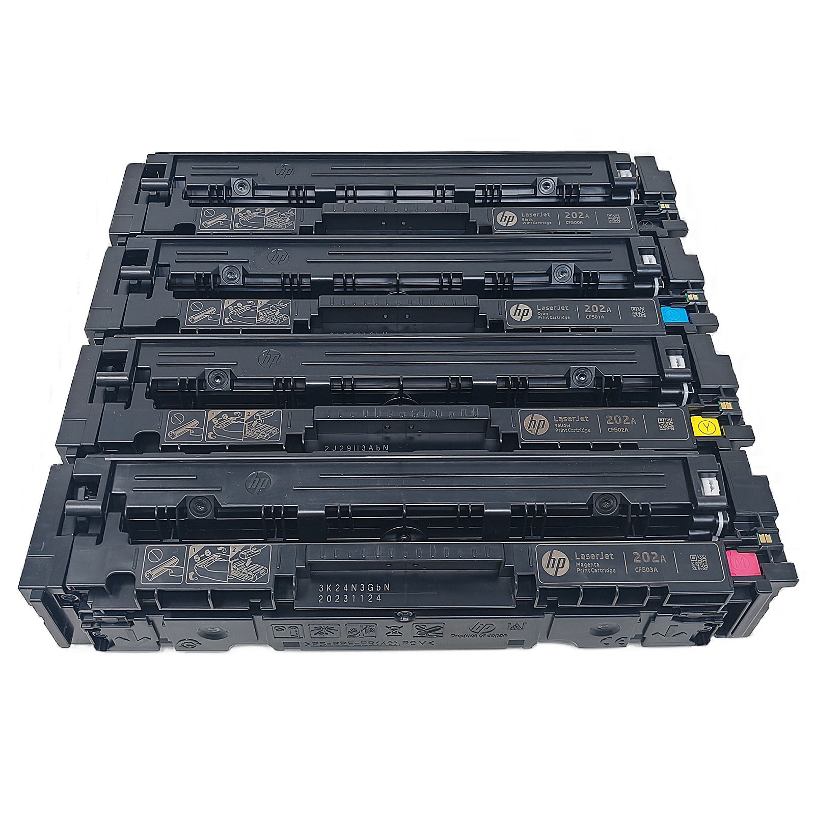 4x Genuine HP 202A CF500A-CF503A Toner For HP LaserJet Pro M254dw M280nw M281fdw