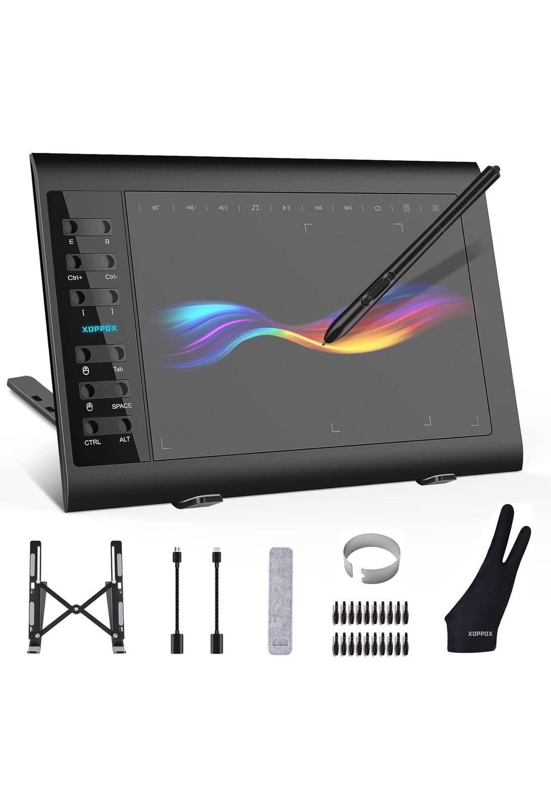XOPPOX Graphics Drawing Tablet 10 x 6 Inch Large Active Area with 8192 Levels...