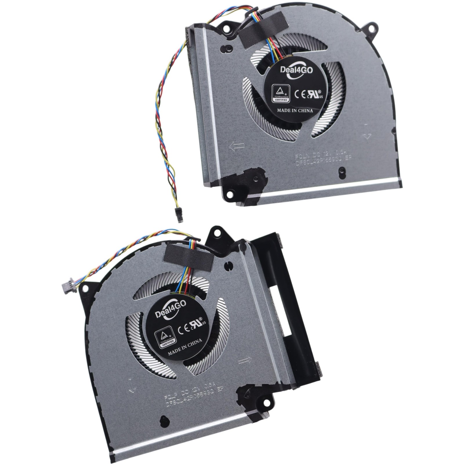 Deal4GO 12V CPU GPU Graphics Cooling Fan kit Replacement for ASUS ROG Black