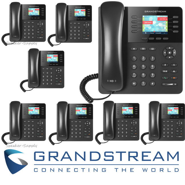 8 Grandstream GXP2135 IP 8 Line 4 SIP Gigabit Enterprise HD Phone Bundle Lot