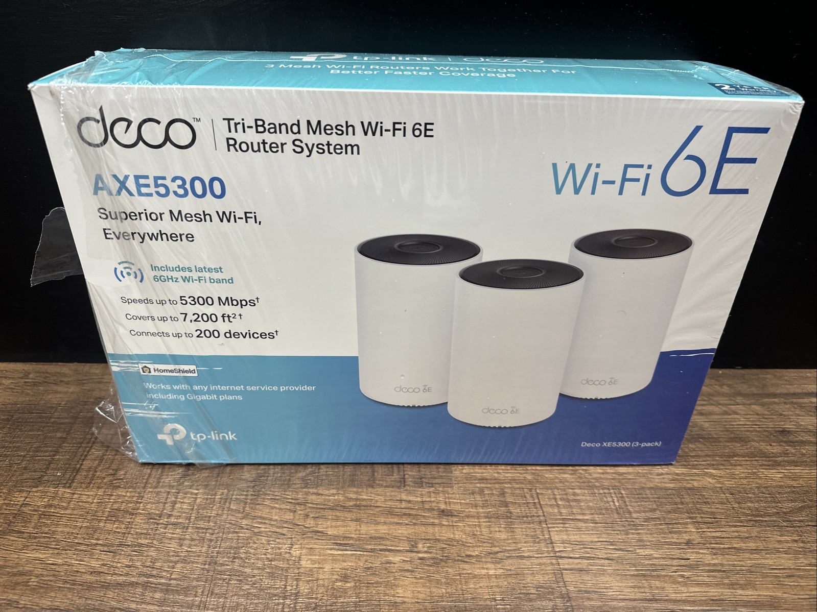 TP-Link Deco XE5300 AXE5300 WiFi 6E Tri-Band Mesh WiFi System 3-Pack