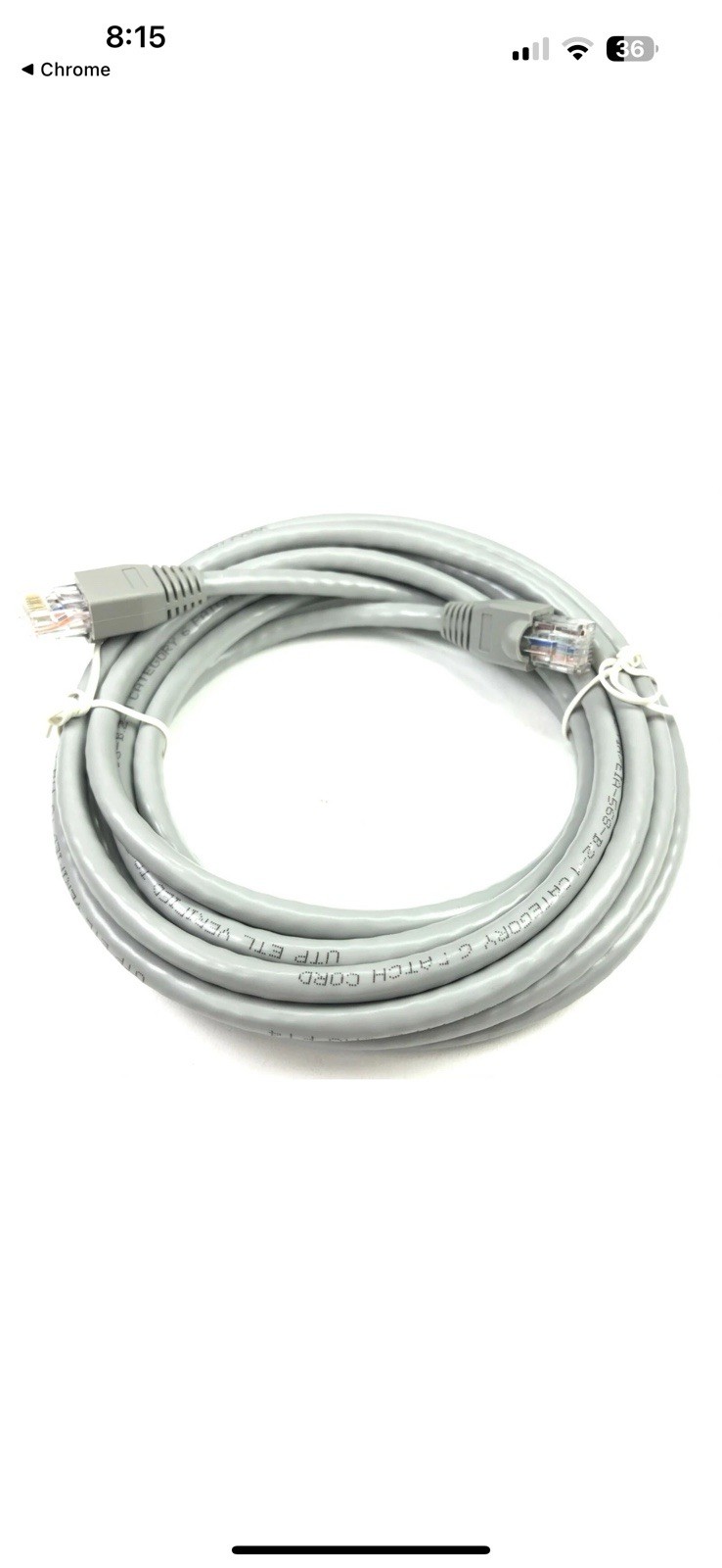 New IBM CAT6 14FT Network Ethernet Patch Cable 45T9436