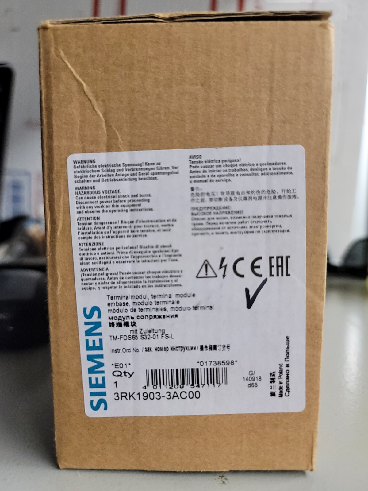 3RK1903-3AC00 Siemens Terminal Module
