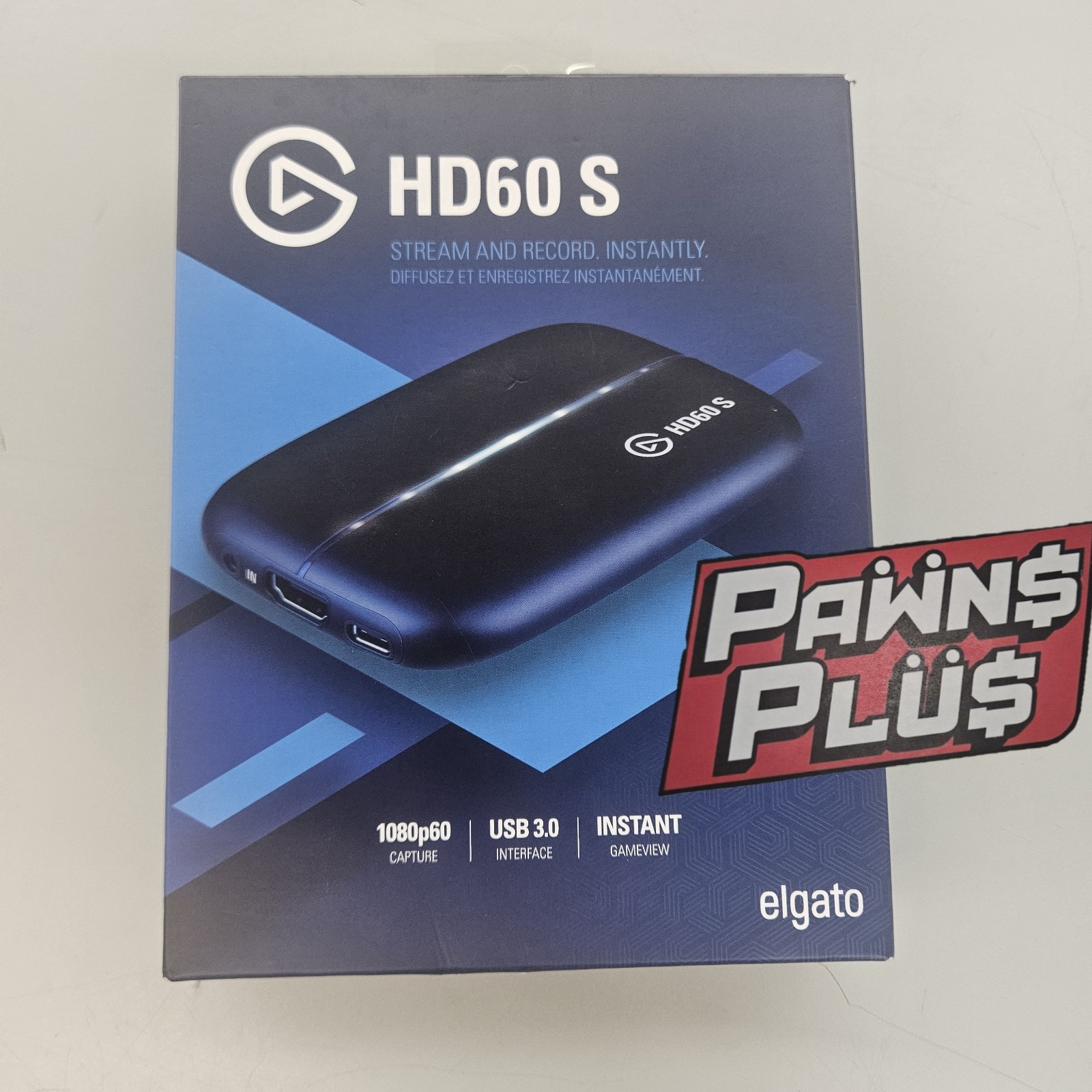Elgato Gaming HD60 S Capture Card w/Cables  1080p60 HDMI/USB 3.0  1GC109901004