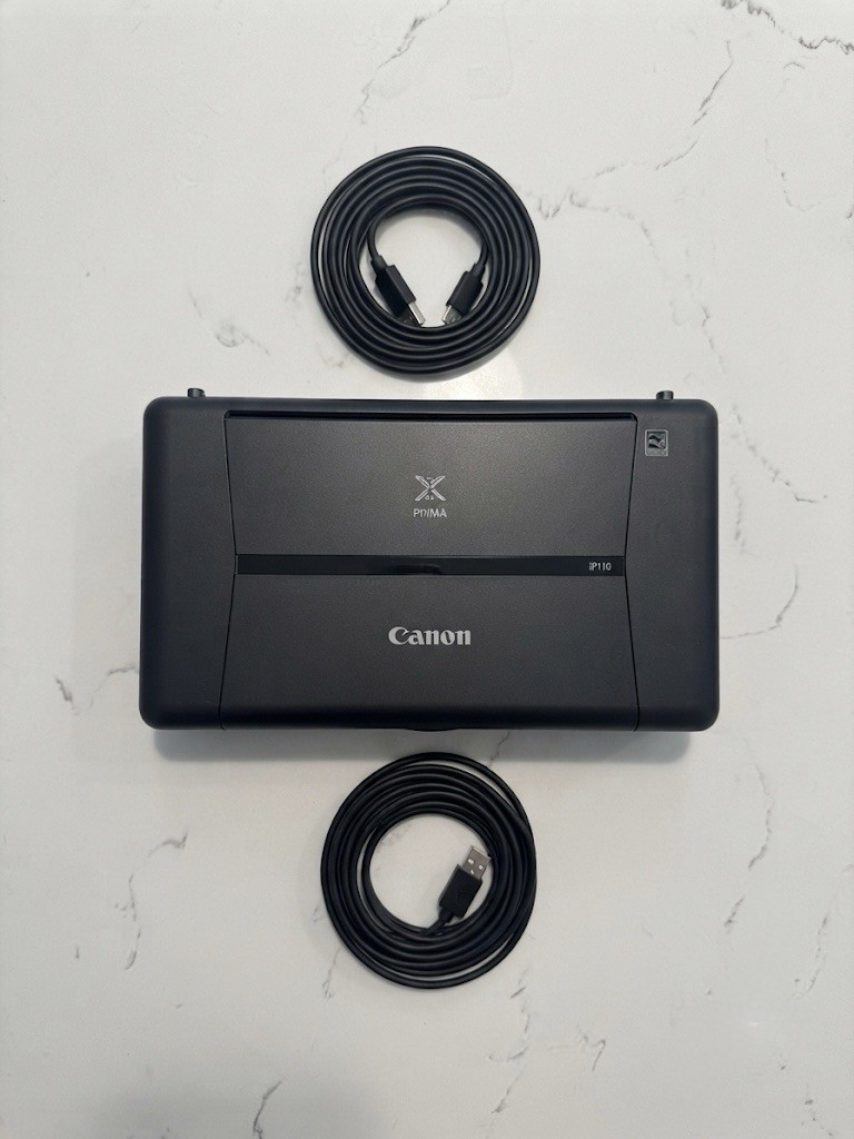 Canon Pixma IP110 Mobile Portable Color Inkjet Printer - INCLUDES All Cables