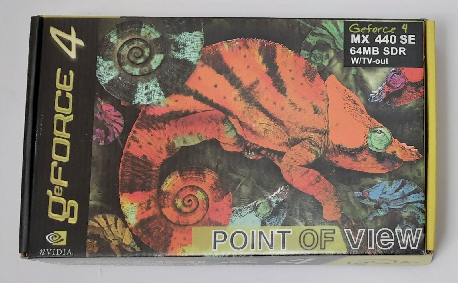 Point of View GeForce4 MX440SE AGP Graphics Card (Nvidia, 64MB, Retro, NOS, 2002)