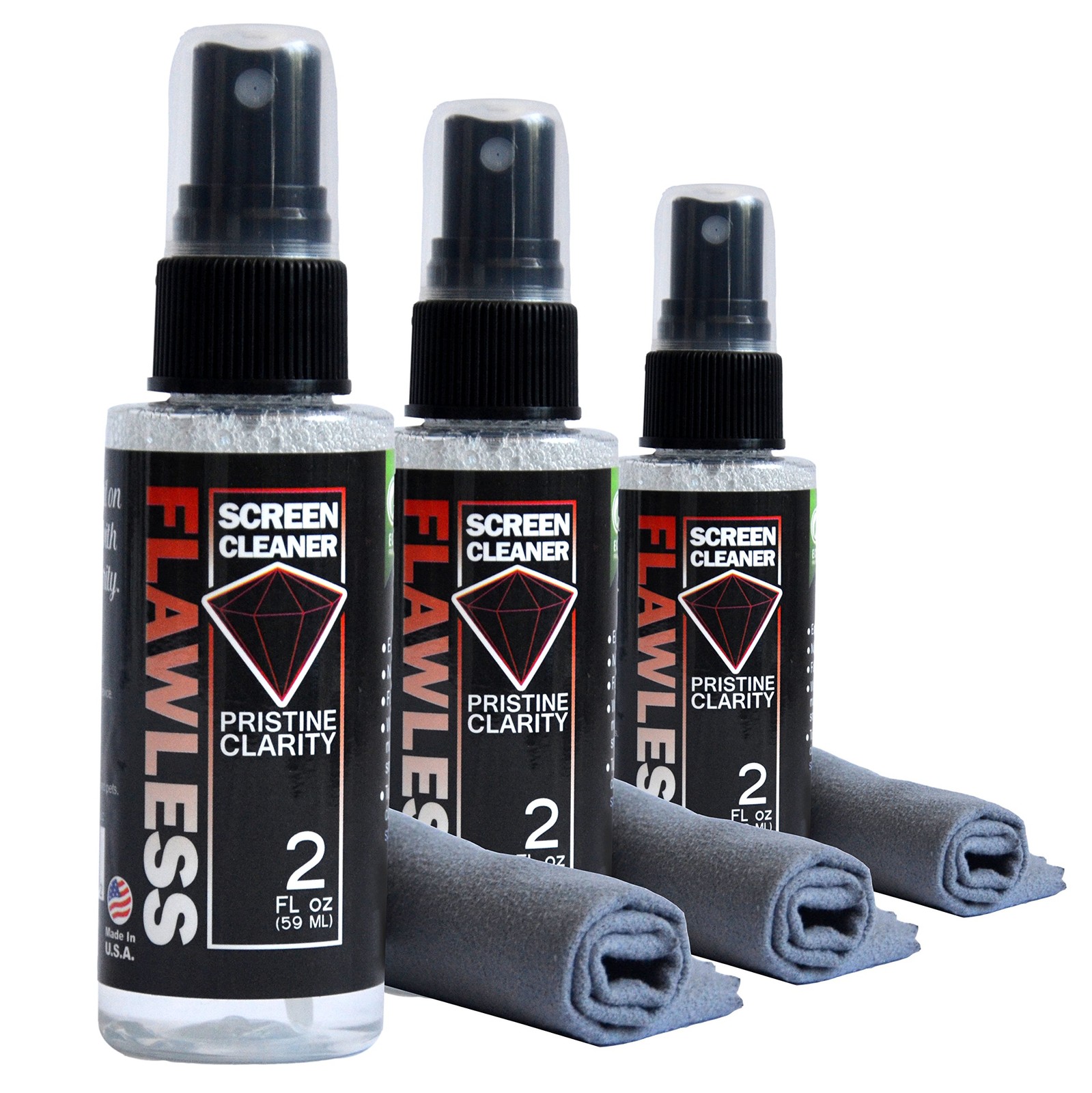 Screen Cleaner Spray with Microfiber Cleaning Cloth for LCD, LED Displays on ...