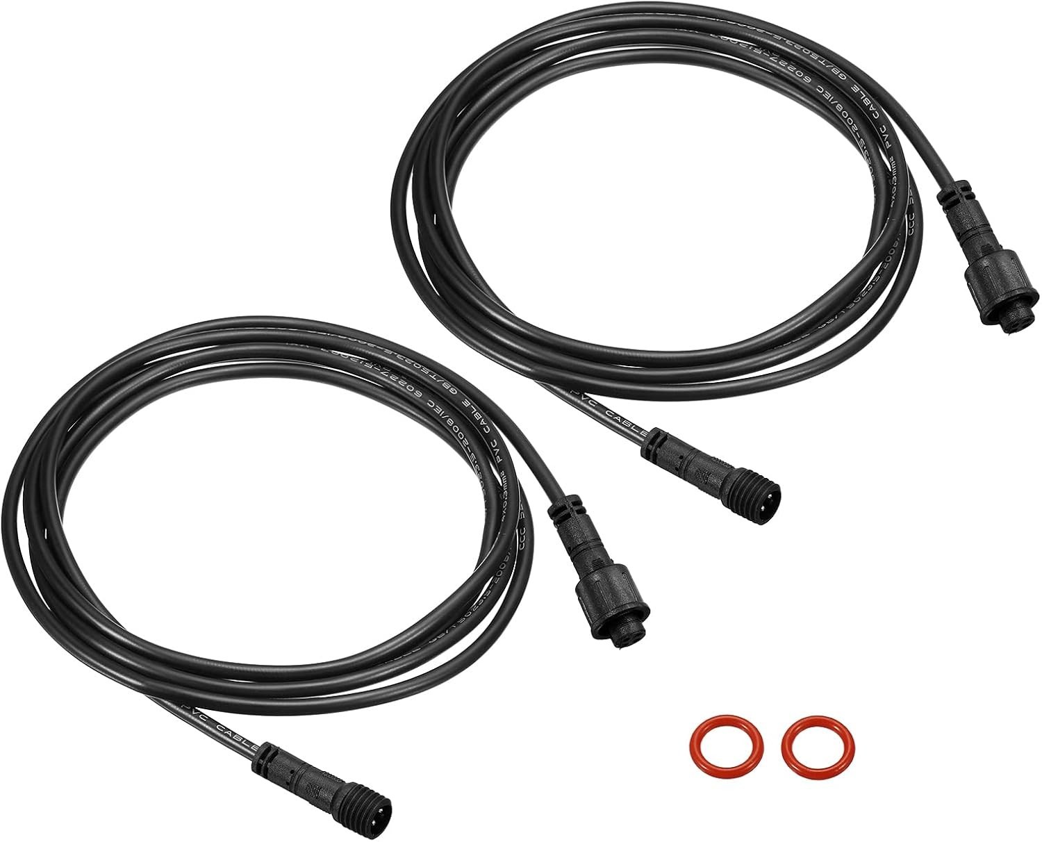 9.84Ft Waterproof 4 Pin Extension Cable, 22 AWG - Pack of 2 for LED Connections