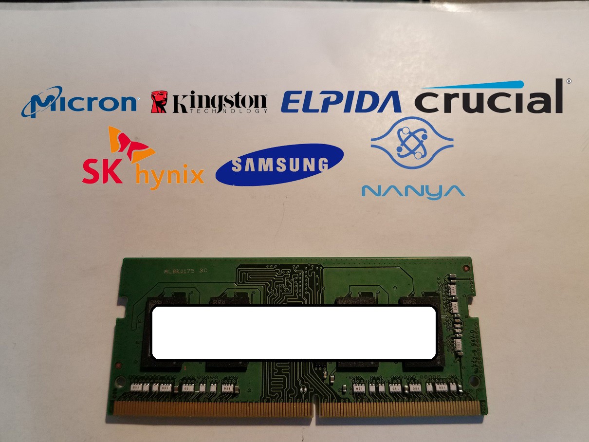Major Brand 4 GB DDR4-2666V PC4-21333S 1Rx16 1.2V SO-DIMM Laptop RAM