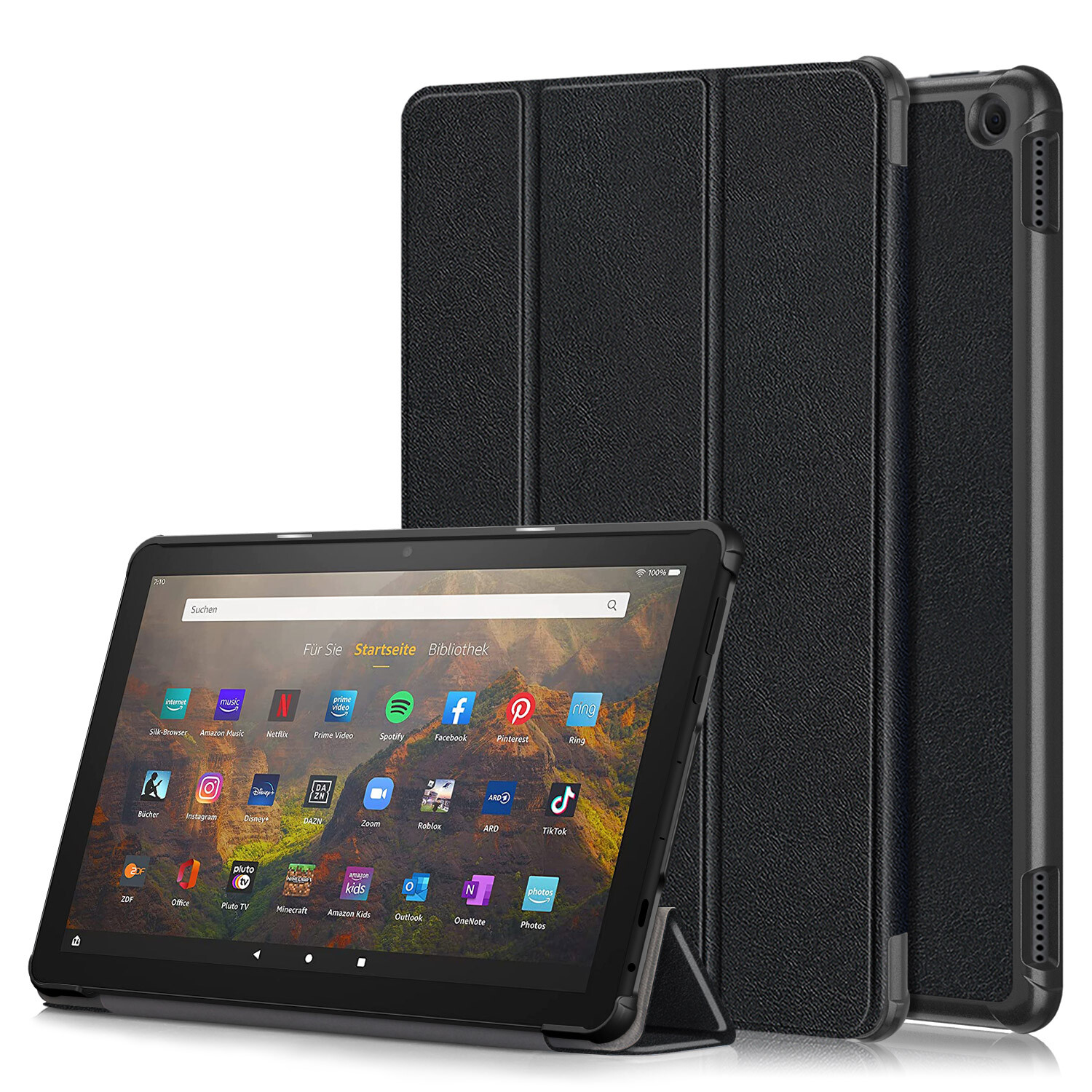 For Amazon Fire HD 10 Case (2023 Release, 13th Gen) Stand Cover+Screen Protector