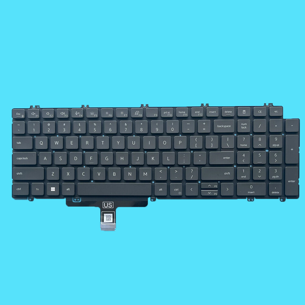 2PCS  Keyboard Backlit For Dell Latitude 5520 5521 Precision 3560 3561 0N7N16