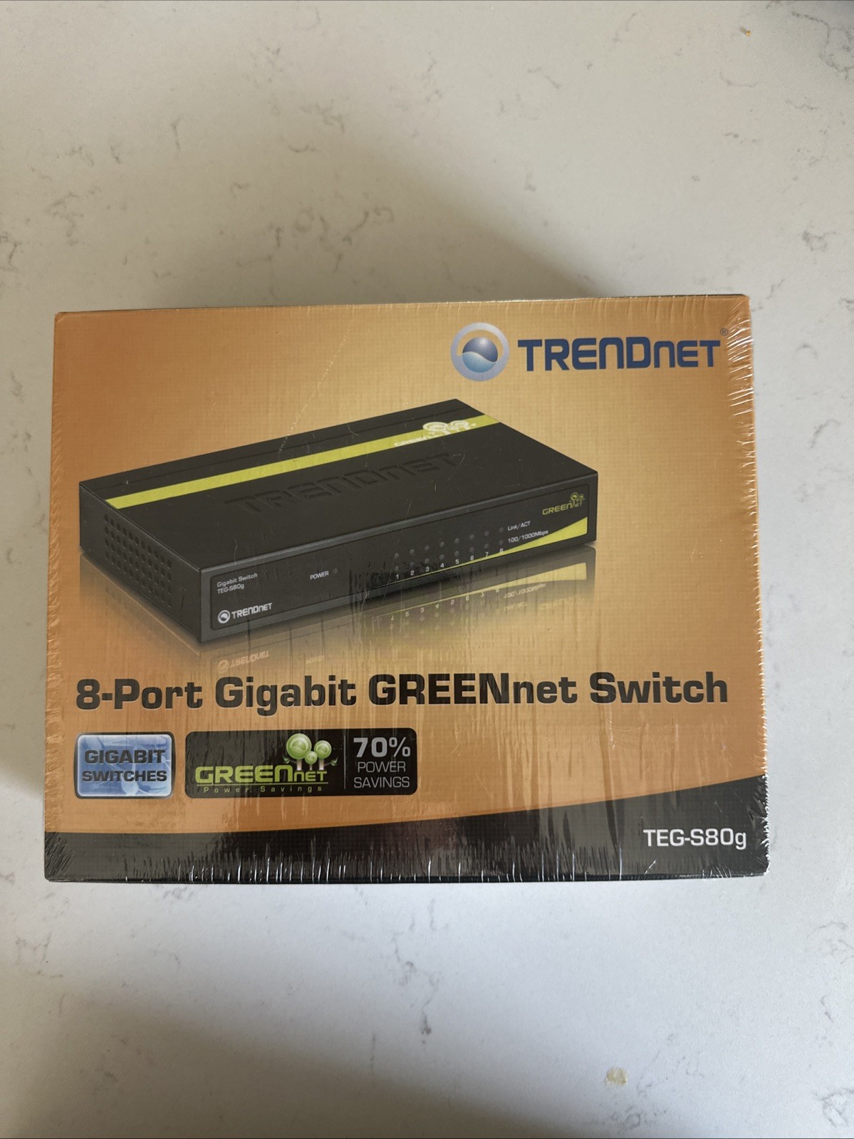 TRENDnet TEG-S80G 8-Port Gigabit GREENnet Switch New SEALED
