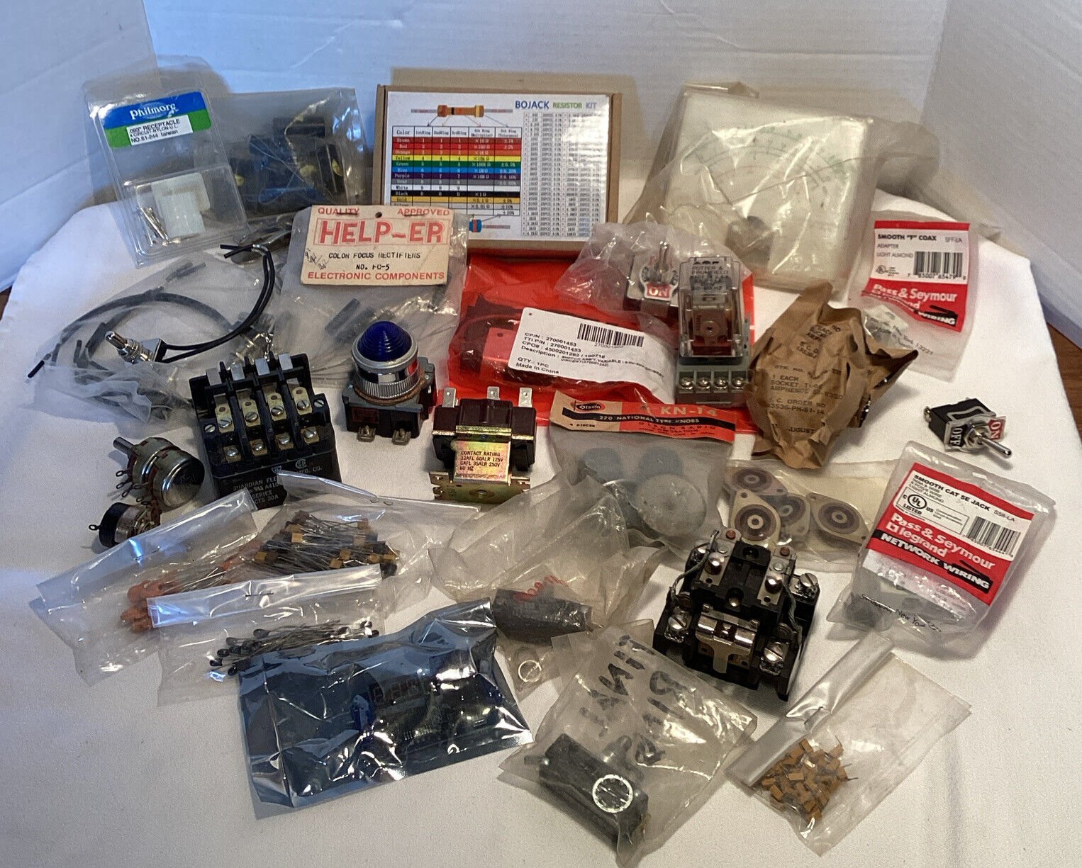 Huge Lot of Vintage New Old Electronics & Computer Replacement Parts-see List