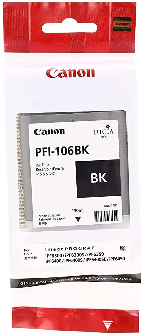 GENUINE Canon PFI-106 Black for imagePROGRAF iPF6300 iPF6400 iPF6450