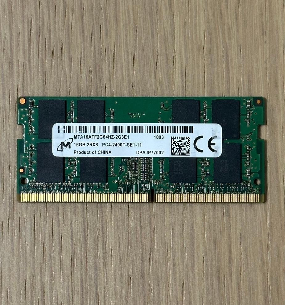 16GB DDR4 PC4-2400 Micron RAM 260-Pin SODIMM Laptop Memory MTA16ATF2G64HZ-2G3E1