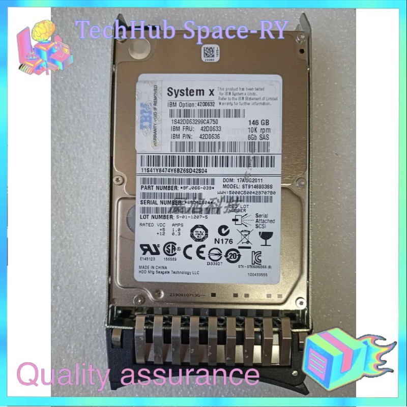 IBM 42D0632 42D0633 146G 10K SAS 2.5 42D0638 42D0637 42D0636 Hard Disk
