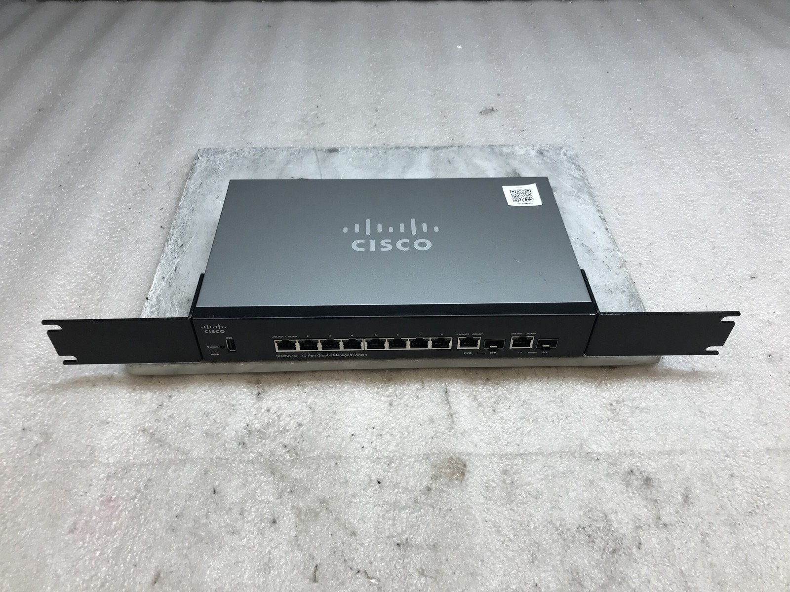 Cisco Systems SG350-10P 10-Port Gigabit Managed Switch 12V DC