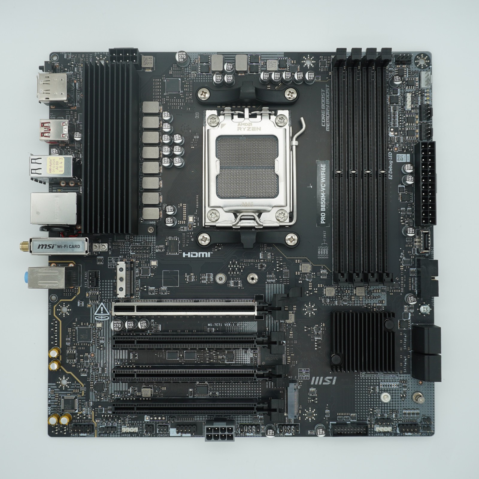 MSi Pro B850M-VC WIFI6E AM5 mATX AMD DDR5 Motherboard - TESTED WORKS
