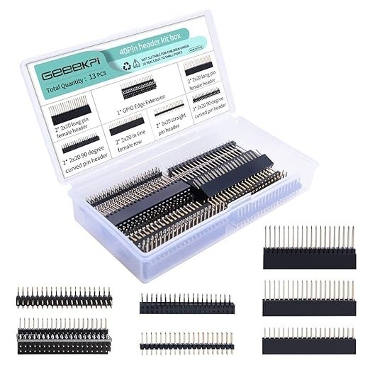 2x20 40 Pin Stacking Female Header Kit for Raspberry Pi 4B/3B+/3B/2B/B+/A+/Ze...
