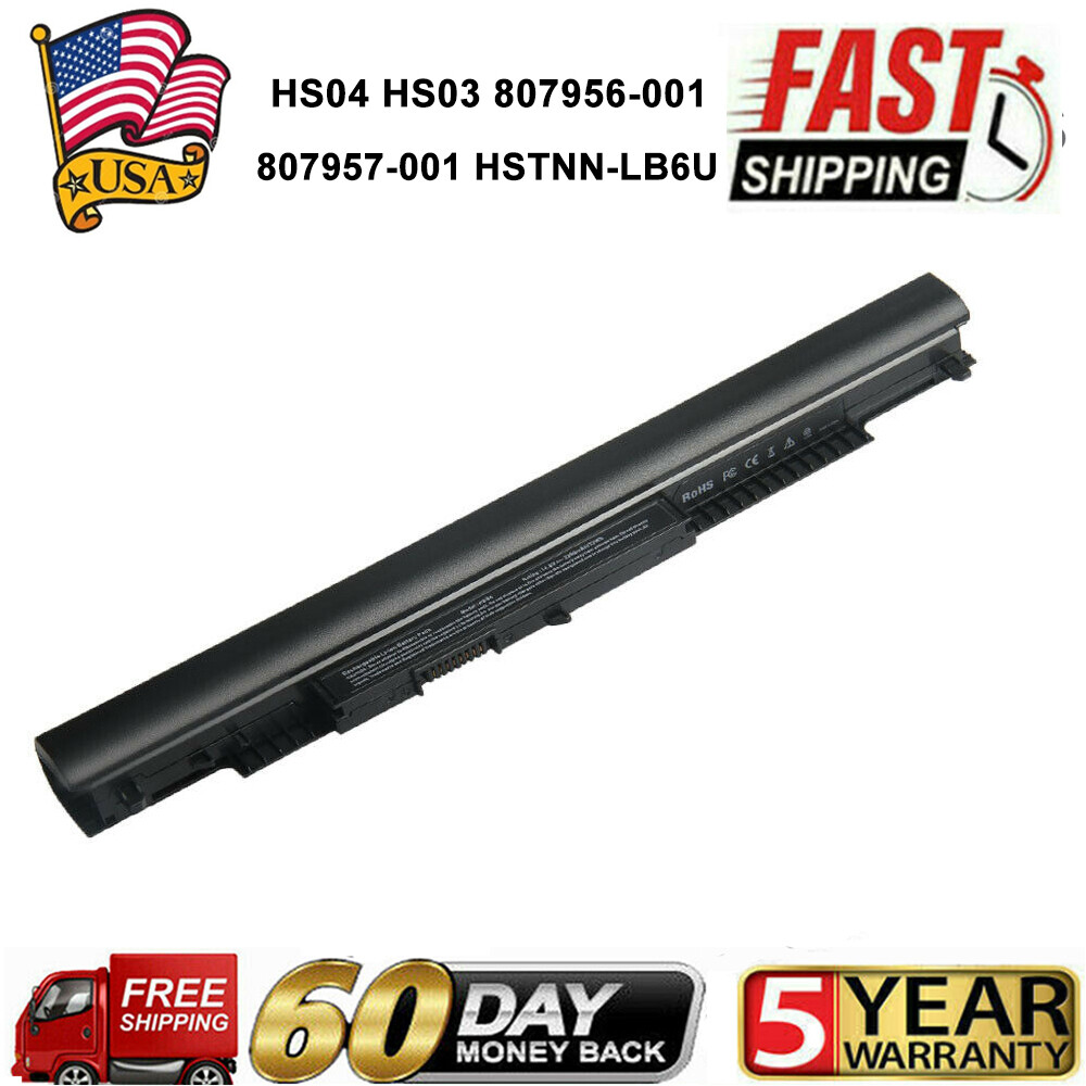 LOT 41Wh HS03 HS04 Laptop Battery for HP Spare 807957-001 807956-001 807611-421