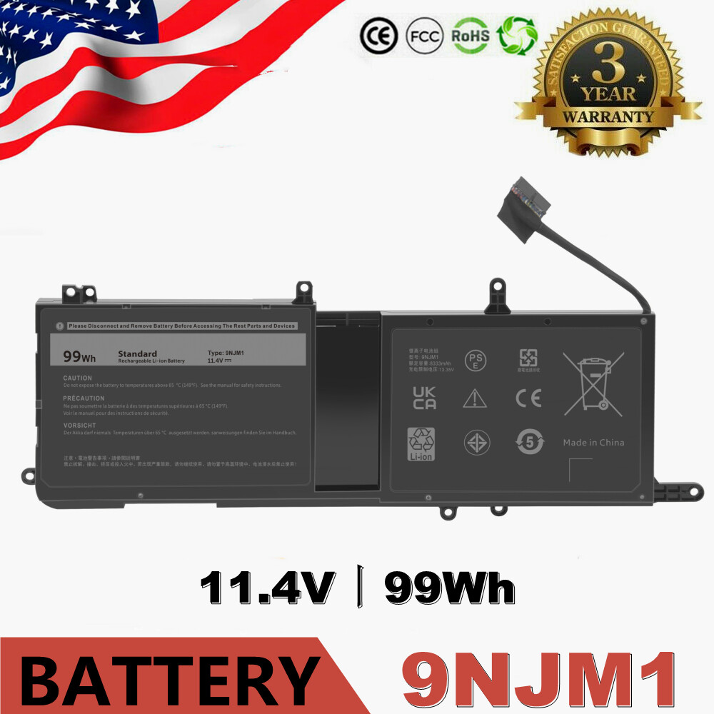 9NJM1 BATTERY FOR DELL Alienware 15 R3 17 R4 MG2YH 01D82 0546FF HF250 99Wh