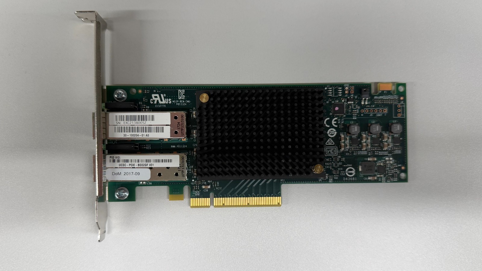 UCSC-PCIE-BD32GF CISCO EMULEX  32GB DUAL PORT FC HOST BUS ADAPTER LPE32002