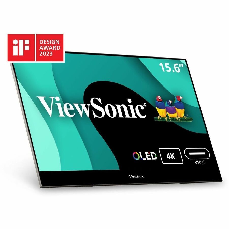ViewSonic VX1655-4K-OLED 15.6 Inch 4K Portable Monitor, OLED Display for