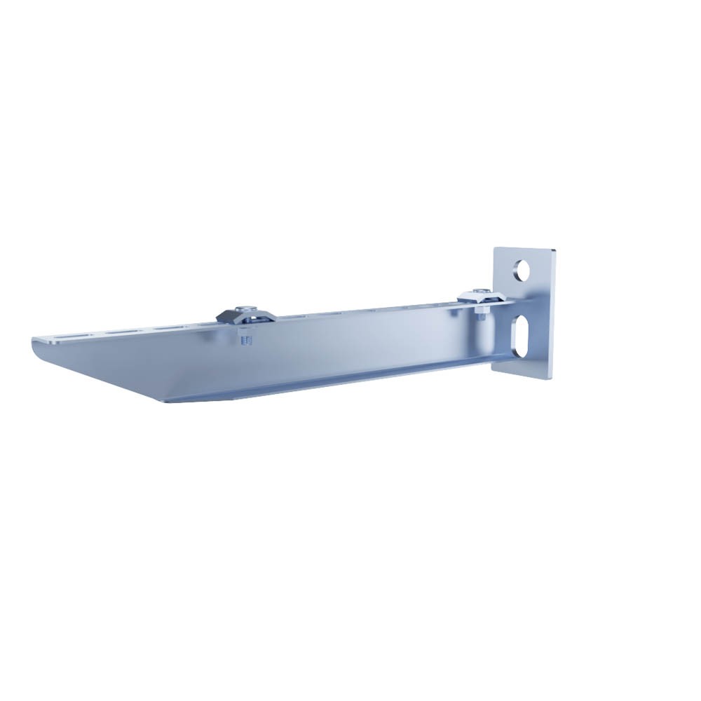 Electro Zinc Plated Wire Mesh Cable Tray bracket, T-shaped, Wall Mount, 300mm ,