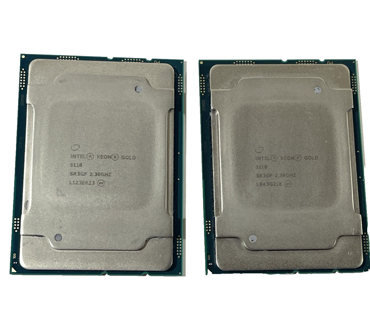 Matching Pair Intel Xeon Gold 5118 2.3GHZ 12-Core SR3GF CPU