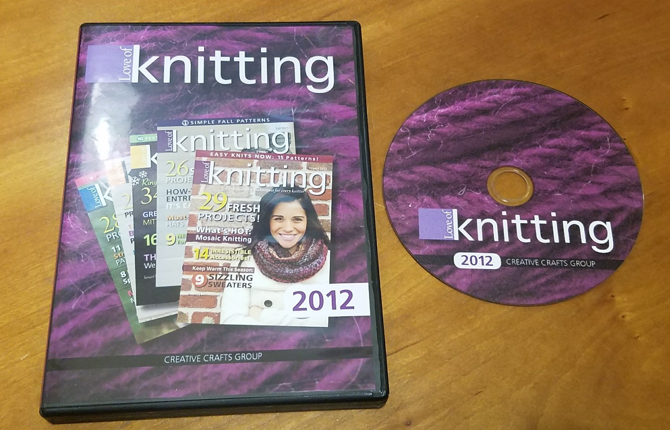 Love of Knitting: 2012 Magazine Collection (PC DVD-ROM) hobby designs craft