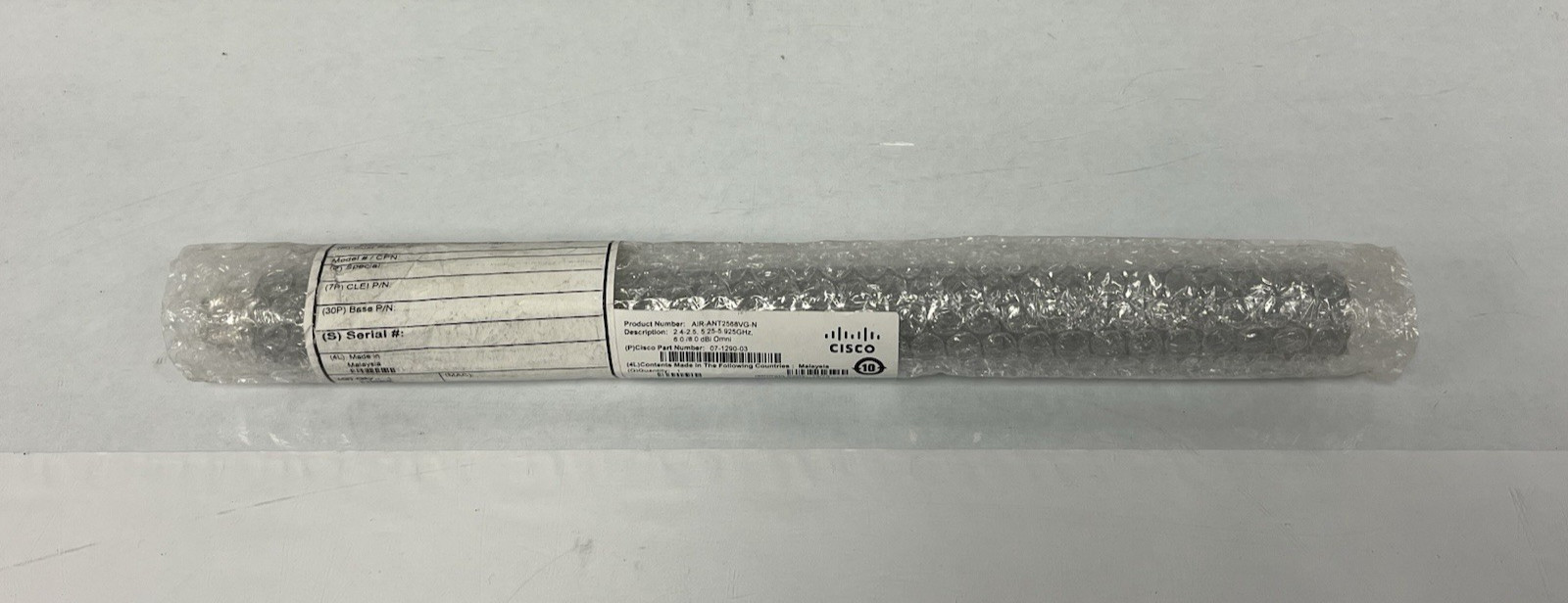 Cisco Aironet Dual Band Omni Antenna AIR-ANT2568VG-N Mesh N Connector Gray New